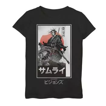 Футболка с плакатом и графическим рисунком в коробке для девочек 7–16 лет «Звездные войны: Видения самураев» Licensed Character