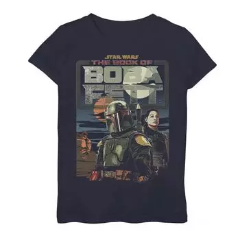 Футболка с плакатом и графикой «Книга Бобы Фетта» для девочек 7–16 лет Star Wars