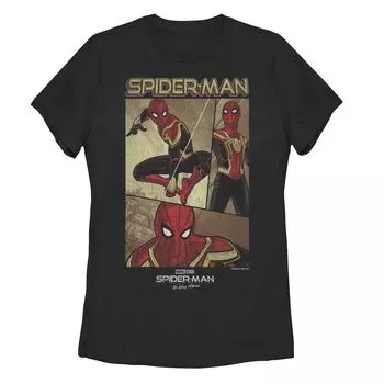 Футболка с плакатом и панелью для юниоров Marvel Spider-Man No Way Home Licensed Character
