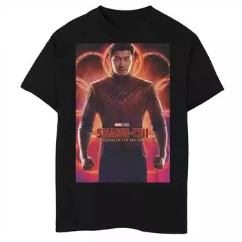 Футболка с плакатом и портретом Marvel Shang-Chi для мальчиков 8–20 лет Licensed Character