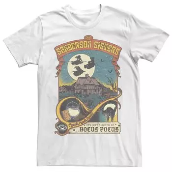 Футболка с плакатом «История сестер Сандерсон» Disney's Hocus Pocus Juniors для бойфренда Disney