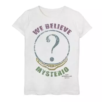Футболка с плакатом «Mysterio We Believe» для девочек 7–16 лет «Человек-паук: нет пути домой» Licensed Character