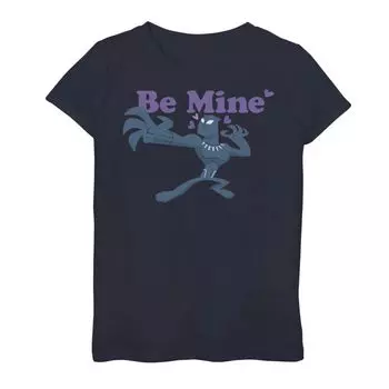 Футболка с плакатом на День святого Валентина для девочек 7–16 лет Marvel Black Panther Be Mine Licensed Character