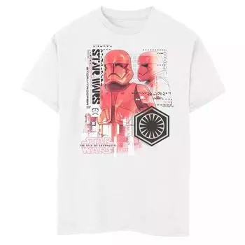 Футболка с плакатом Red Trooper Tech для мальчиков 8–20 лет «Звездные войны: Скайуокер. Восхождение» Licensed Character