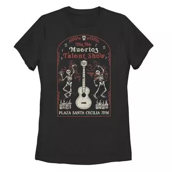 Футболка с плакатом шоу талантов Dia De Muertos для юниоров Disney/Pixar Coco Dia De Muertos Licensed Character