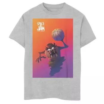 Футболка с плакатом «Space Jam 2 Taz» для мальчиков 8–20 лет Licensed Character