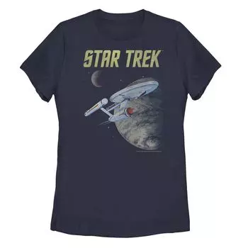 Футболка с плакатом Star Trek The Original Series Enterprise для юниоров Licensed Character