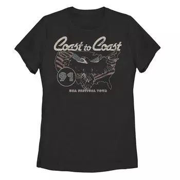 Футболка с плакатом тура фестиваля Fifth Sun для юниоров в США "Coast To Coast"
