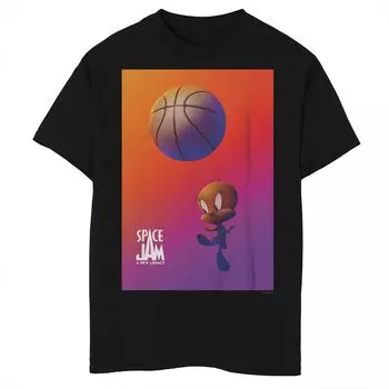 Футболка с плакатом «Tweety Bird» для мальчиков 8–20 лет «Space Jam 2» Licensed Character