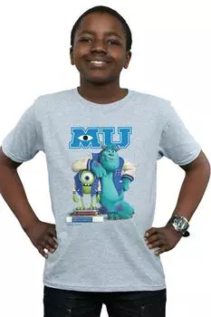 Футболка с плакатом Университета монстров Disney, серый