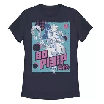 Футболка с плакатом в стиле кандзи «История игрушек Бо Пип» для детей Disney/Pixar Licensed Character, темно-синий