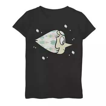 Футболка с плавающей головкой и графическим рисунком для девочек 7–16 лет Cartoon Network Steven Universe Pearl Cartoon Network