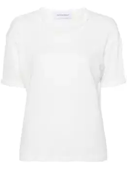 Футболка с плетеной отделкой Viktor & Rolf, белый