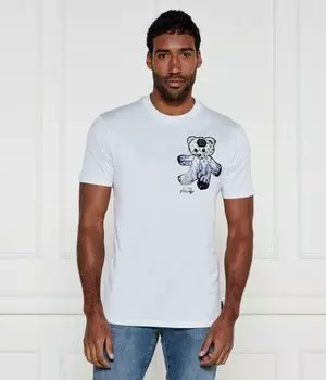 Футболка с плюшевым мишкой Regular fit Philipp Plein, белый
