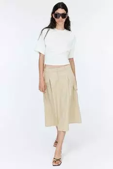 Футболка с подплечниками H&M, белый