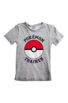 Футболка с покеболом Pokemon, серый