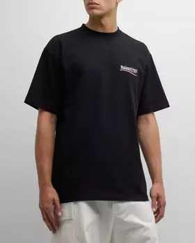 Футболка с политической кампанией большого размера Balenciaga