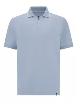 Футболка с полосатой каймой Boggi Milano, синий