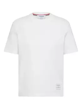 Футболка с полосками 4-Bar THOM BROWNE, белый