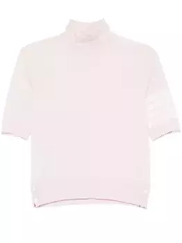 Футболка с полосками 4-Bar THOM BROWNE, розовый