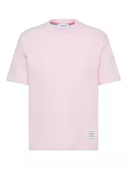 Футболка с полосками 4-Bar THOM BROWNE, розовый