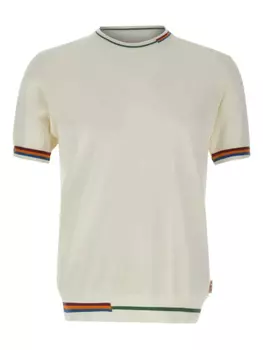 Футболка с полосками BOB, белый