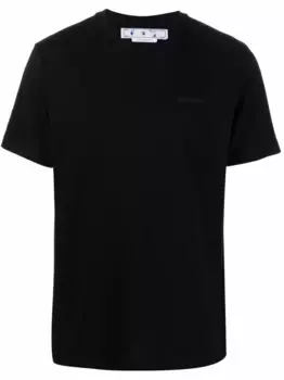 Футболка с полосками Diag OFF-WHITE, черный