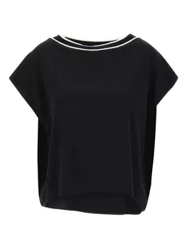 Футболка с полосками kaos, черный