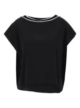 Футболка с полосками kaos, черный