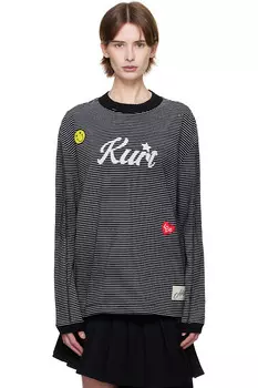 Футболка с полосками Kurt Andersson Bell, черный