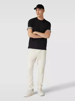 Футболка с полосками-лейблами Michael Kors, черный