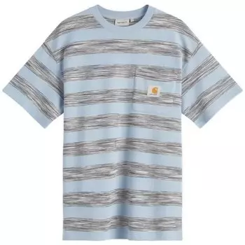 Футболка с полосками на кармане Dodson Carhartt Wip, синий