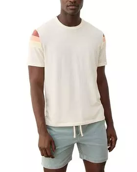 Футболка с полосками на плечах Banks Marine Layer, белый