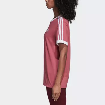 Футболка с полосками Shamrock Retro, женская, розовая Adidas Originals