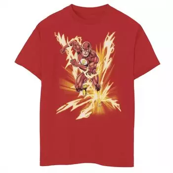Футболка с портретным рисунком Flash Lightning для мальчиков 8–20 лет Licensed Character