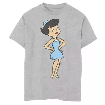 Футболка с портретом Бетти Раббл для мальчиков 8–20 лет The Flintstones Licensed Character