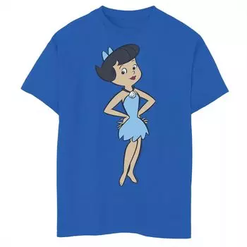 Футболка с портретом Бетти Раббл для мальчиков 8–20 лет The Flintstones Licensed Character