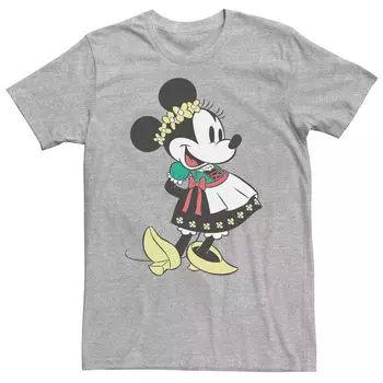 Футболка с портретом Big & Tall Disney Minnie Mouse Happy Dirndl Licensed Character