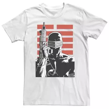 Футболка с портретом Big & Tall GI Joe Snake Eyes Licensed Character