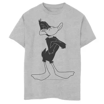 Футболка с портретом «Даффи Дак» и «Не смешно» для мальчиков 8–20 лет Looney Tunes Licensed Character