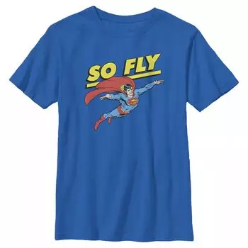 Футболка с портретом DC Comics Superman So Fly для мальчиков 8–20 лет Licensed Character