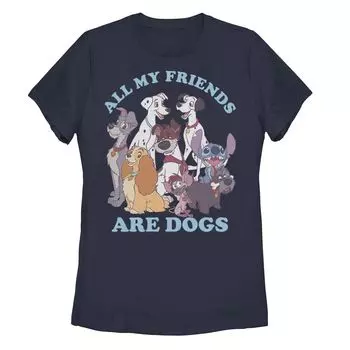 Футболка с портретом Disney's Dogs of Disney Junior для юниоров Licensed Character