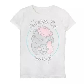 Футболка с портретом Disney's Dumbo Girls 7–16 And Mom Always Be Yourself Licensed Character