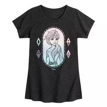 Футболка с портретом Disney's Frozen Elsa для девочек 7–16 лет Disney