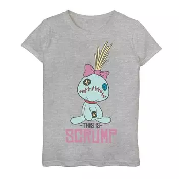 Футболка с портретом Disney's Lilo & Stitch для девочек 7–16 лет This Is Scrump Licensed Character