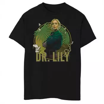 Футболка с портретом Dr. Lily Circle для мальчиков 8–20 лет Disney Jungle Cruise Licensed Character