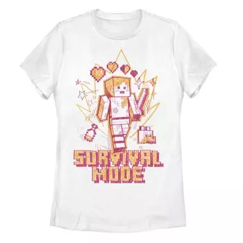 Футболка с портретом и эскизом Minecraft Survival Mode для юниоров Licensed Character