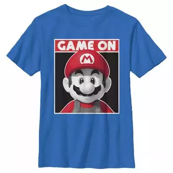 Футболка с портретом и изображением Nintendo Super Mario Game On Box для мальчиков 8–20 лет Licensed Character