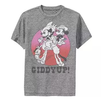Футболка с портретом и портретом Disney's Mickey & Minnie для мальчиков 8–20 лет Giddyup Licensed Character