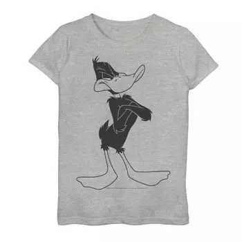 Футболка с портретом и рисунком «Даффи Дак» для девочек 7–16 лет «Looney Tunes» Licensed Character